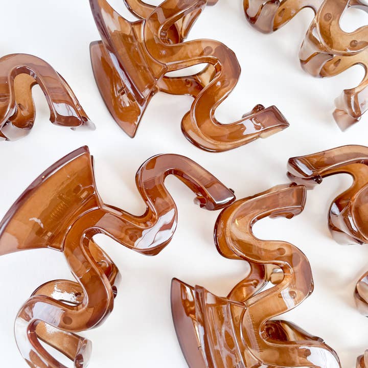 Espresso Claw Clip