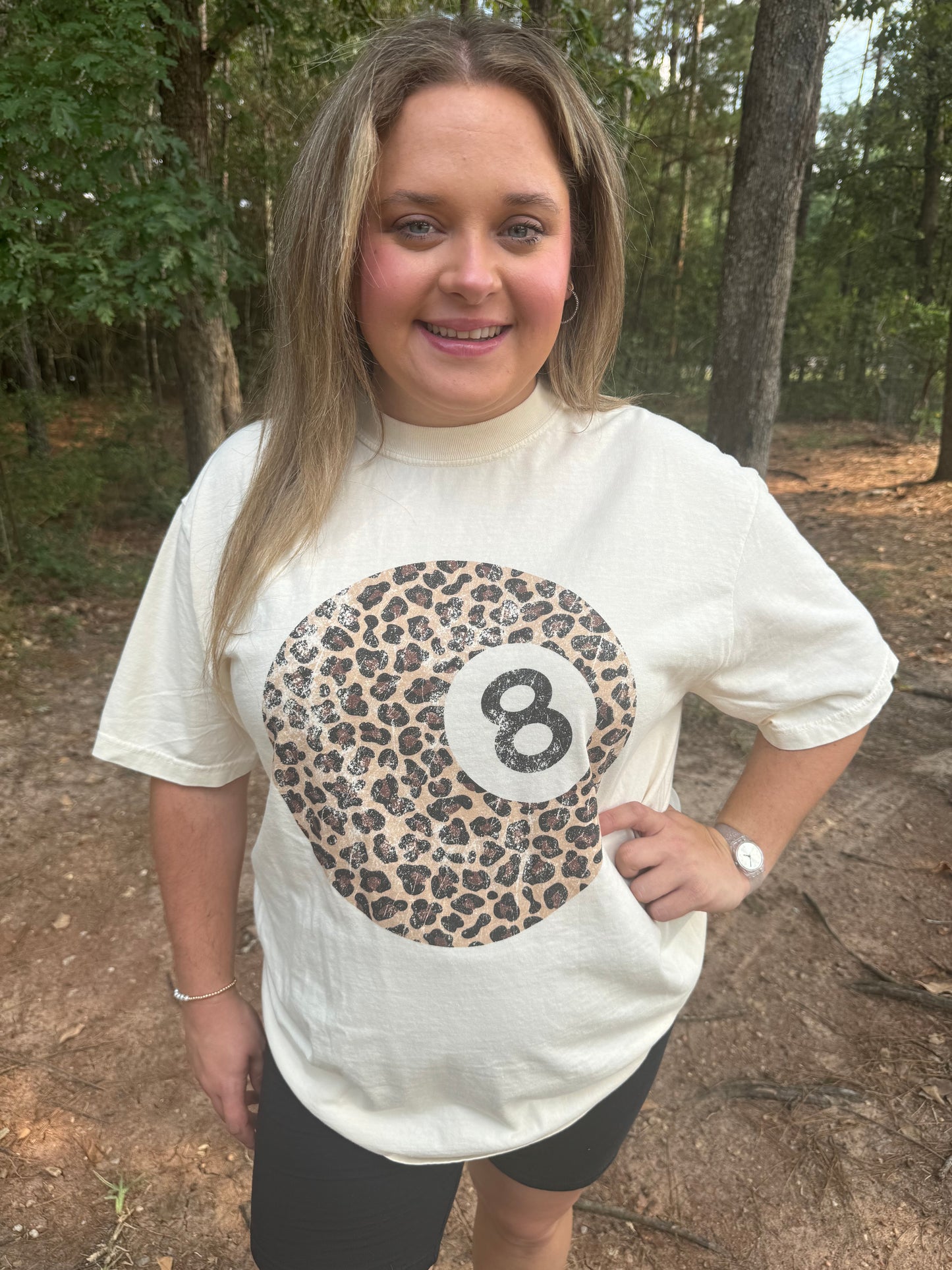 Leopard 8 Ball Tee