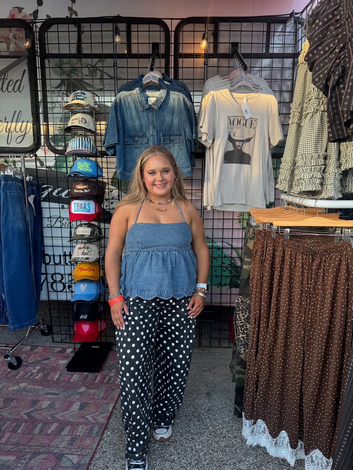 Black Polka Dot Pants