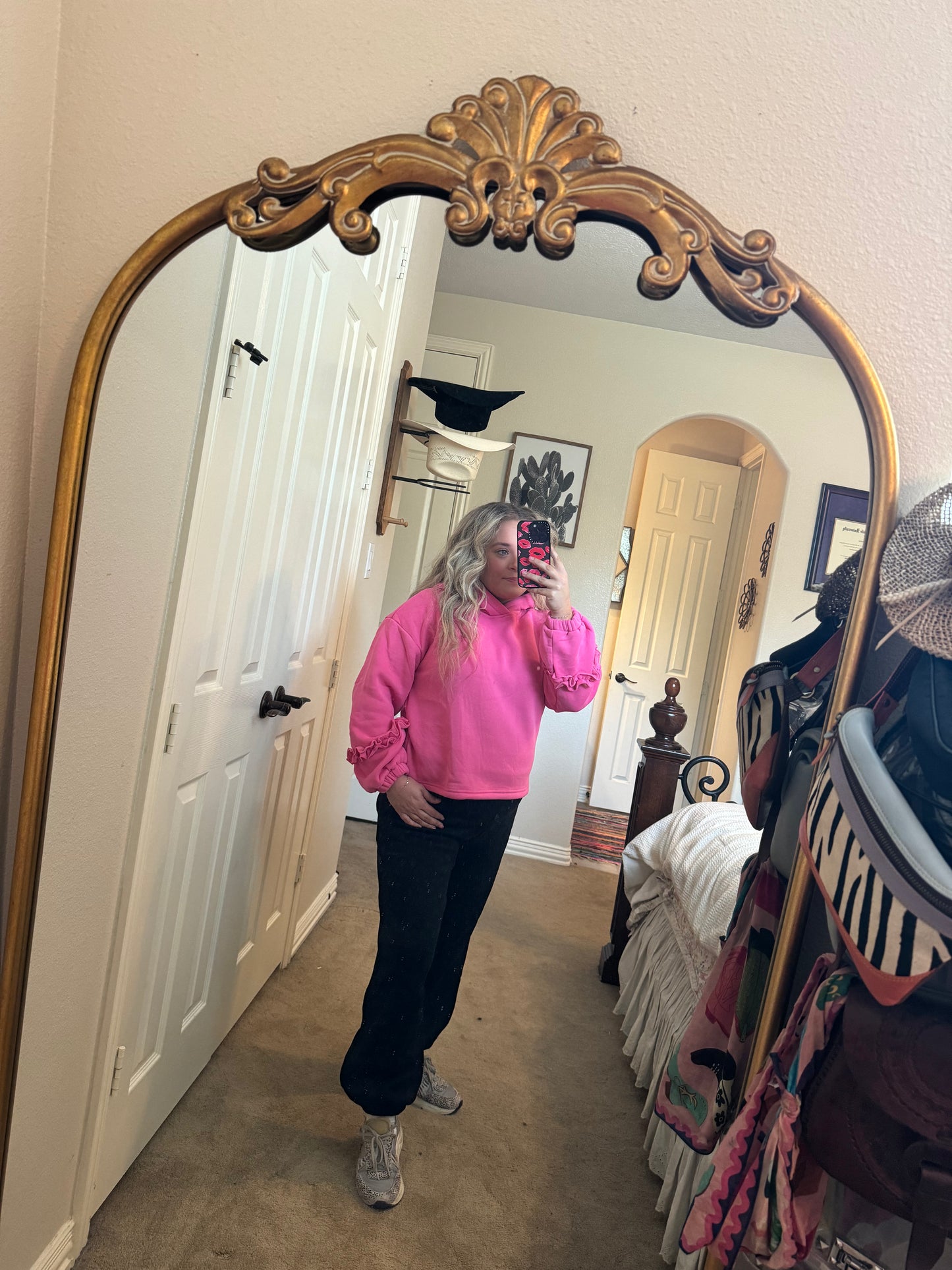 Ruffles sleeve Hoodie