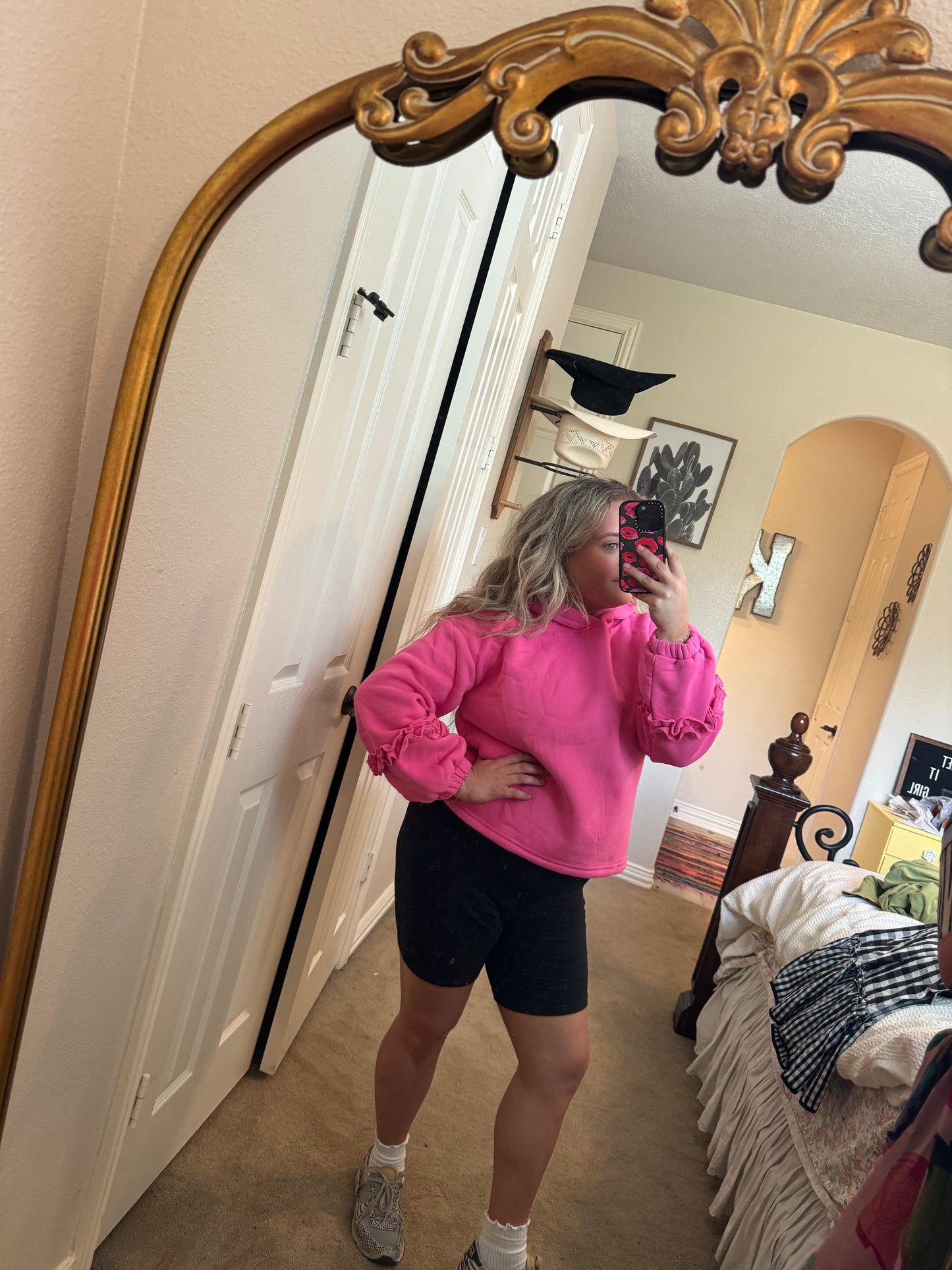 Ruffles sleeve Hoodie