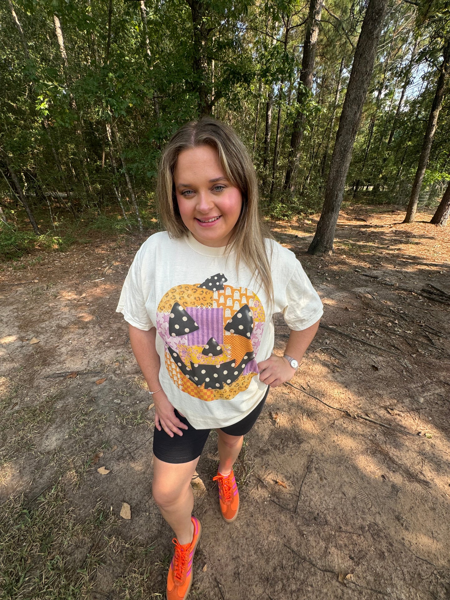 Patchwork Pumpkin Tee