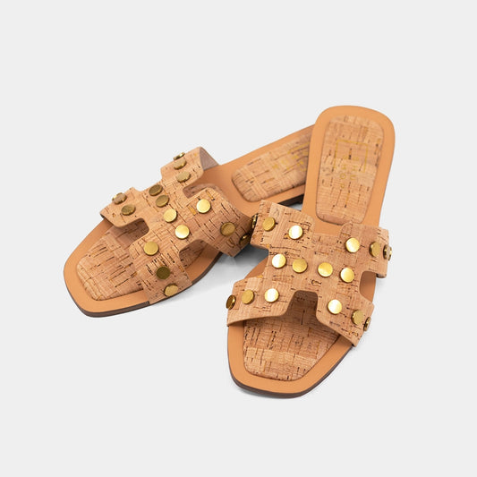 Donatella Cork Sandal