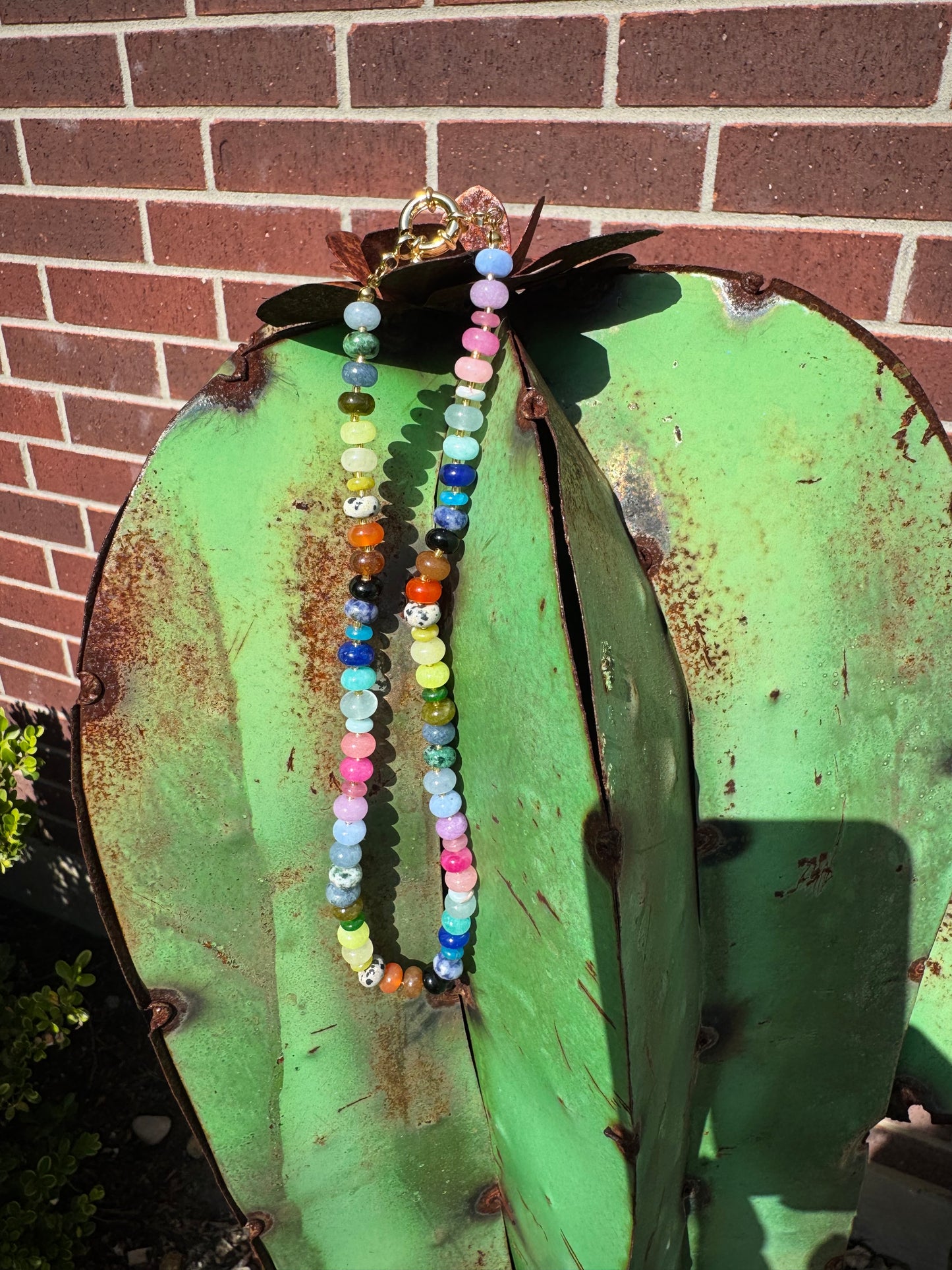 Rainbow Gemstone Necklace