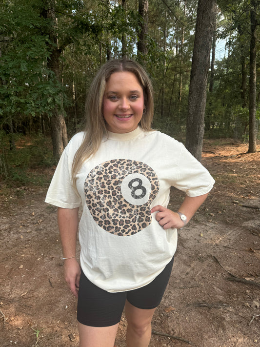 Leopard 8 Ball Tee