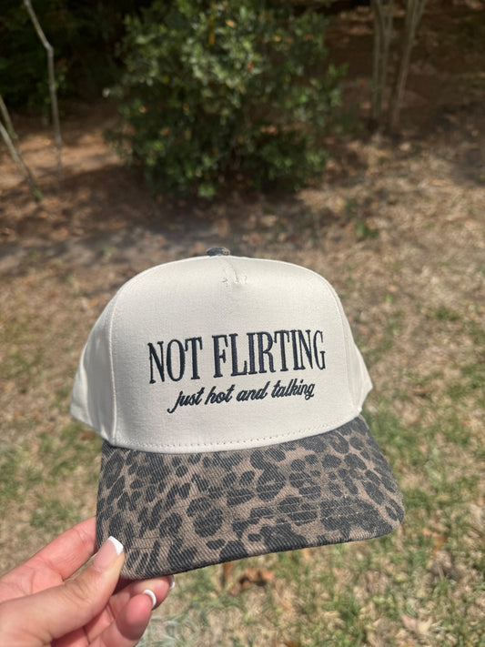 Not Flirting Cap - Leopard