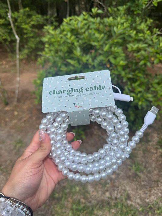 Pearly White Phone Charger