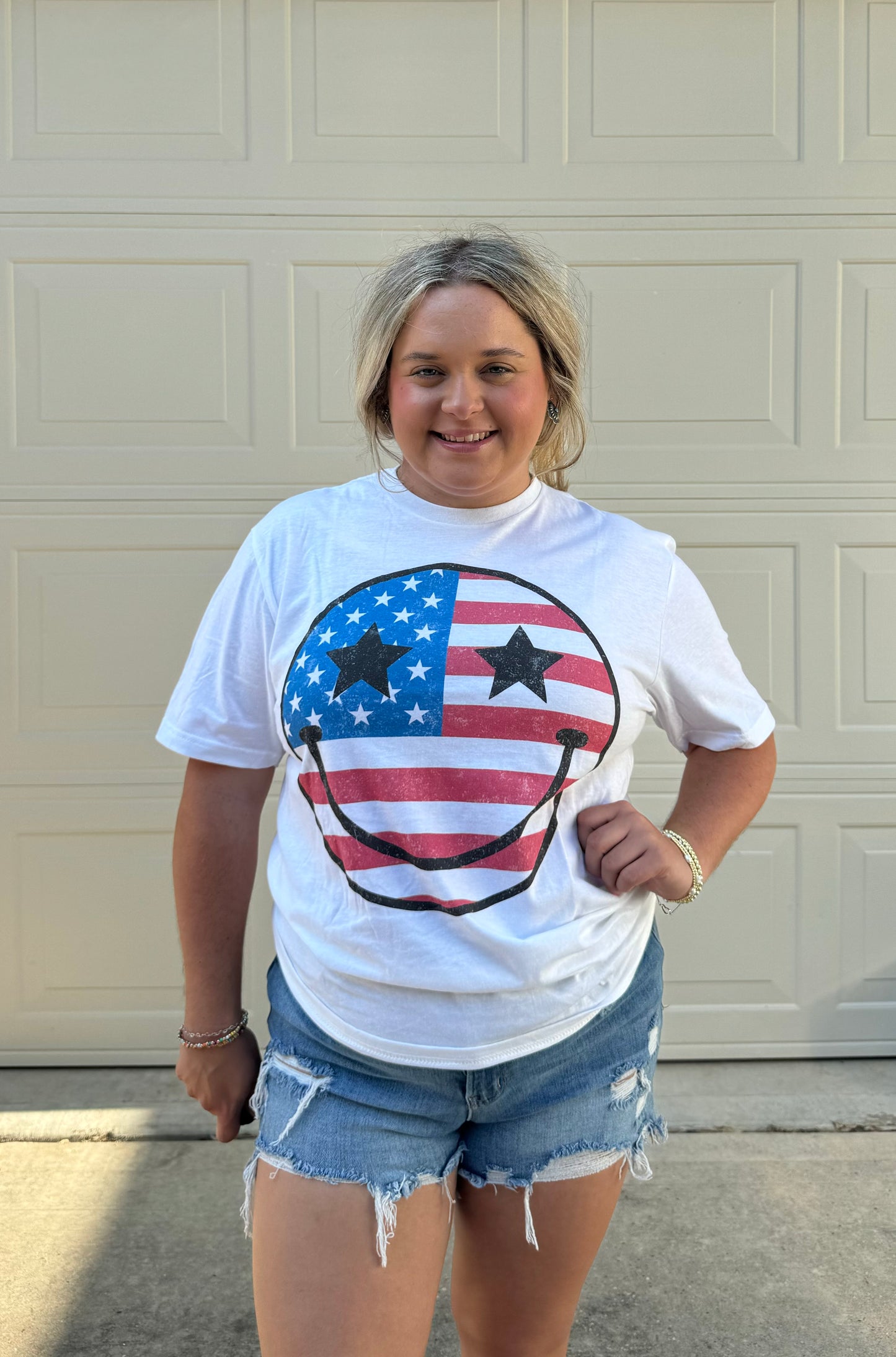 USA Smiley Tee