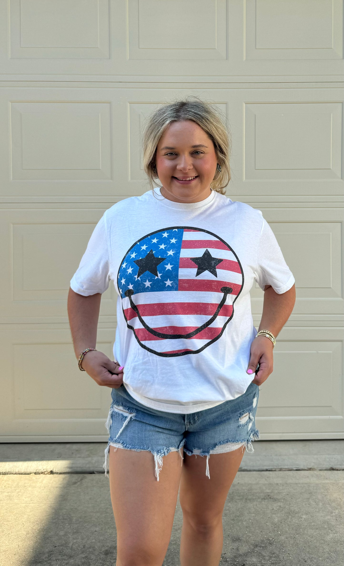 USA Smiley Tee