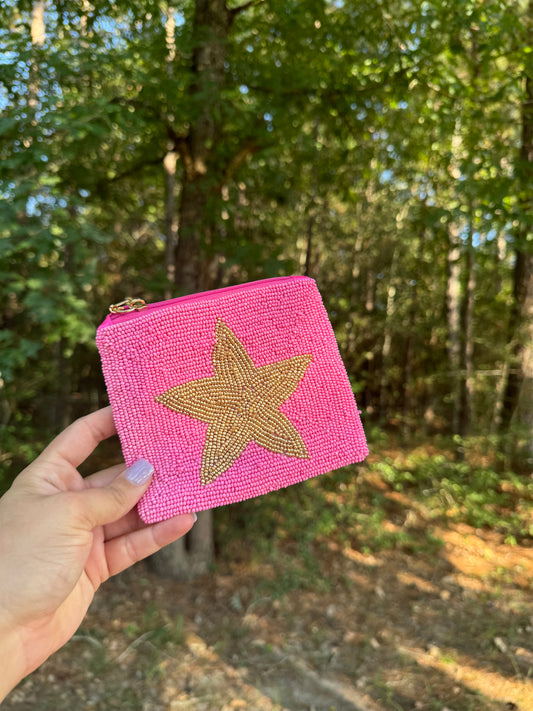 Star Beaded Coin Purse