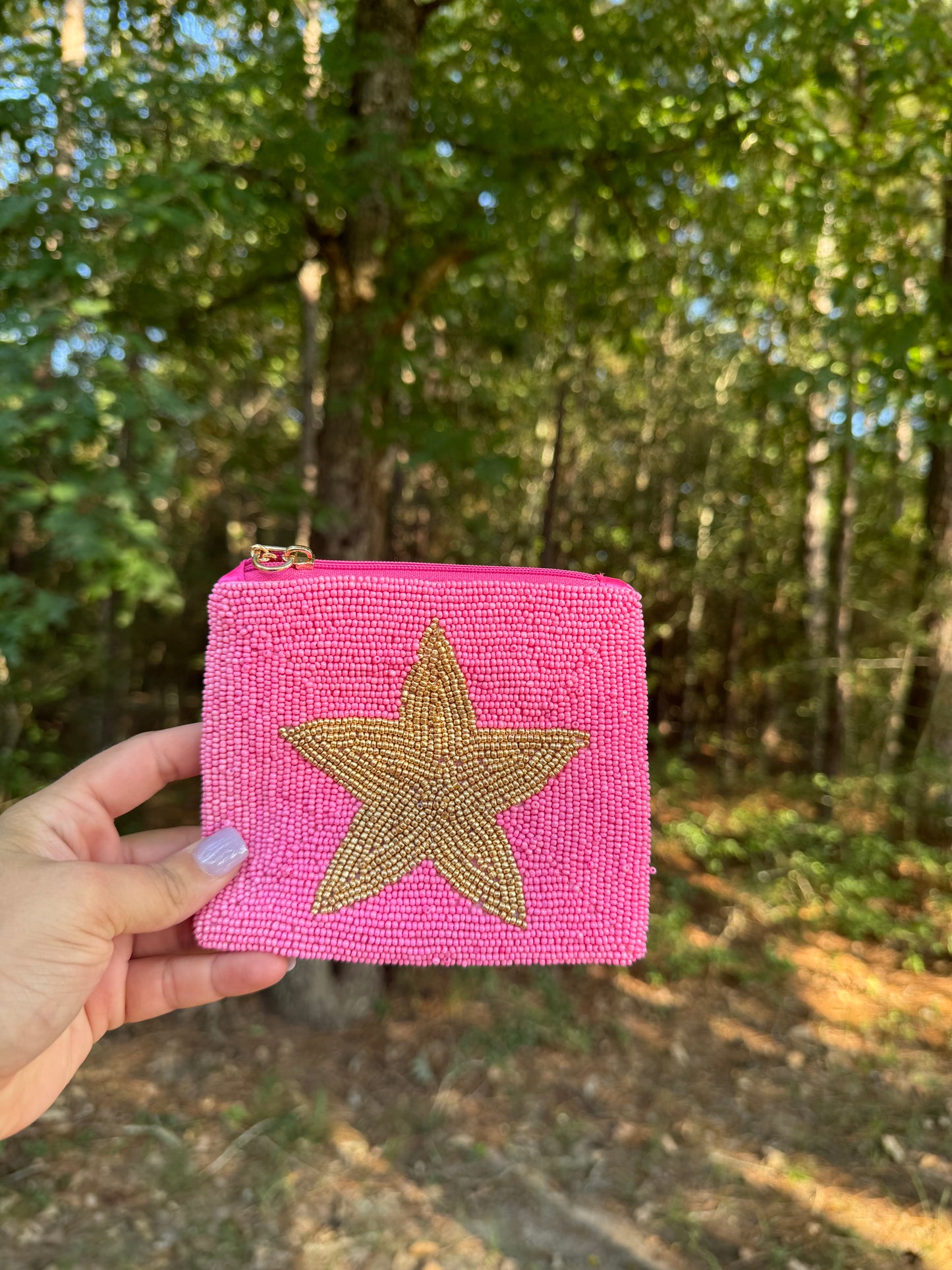 Star Beaded Coin Purse