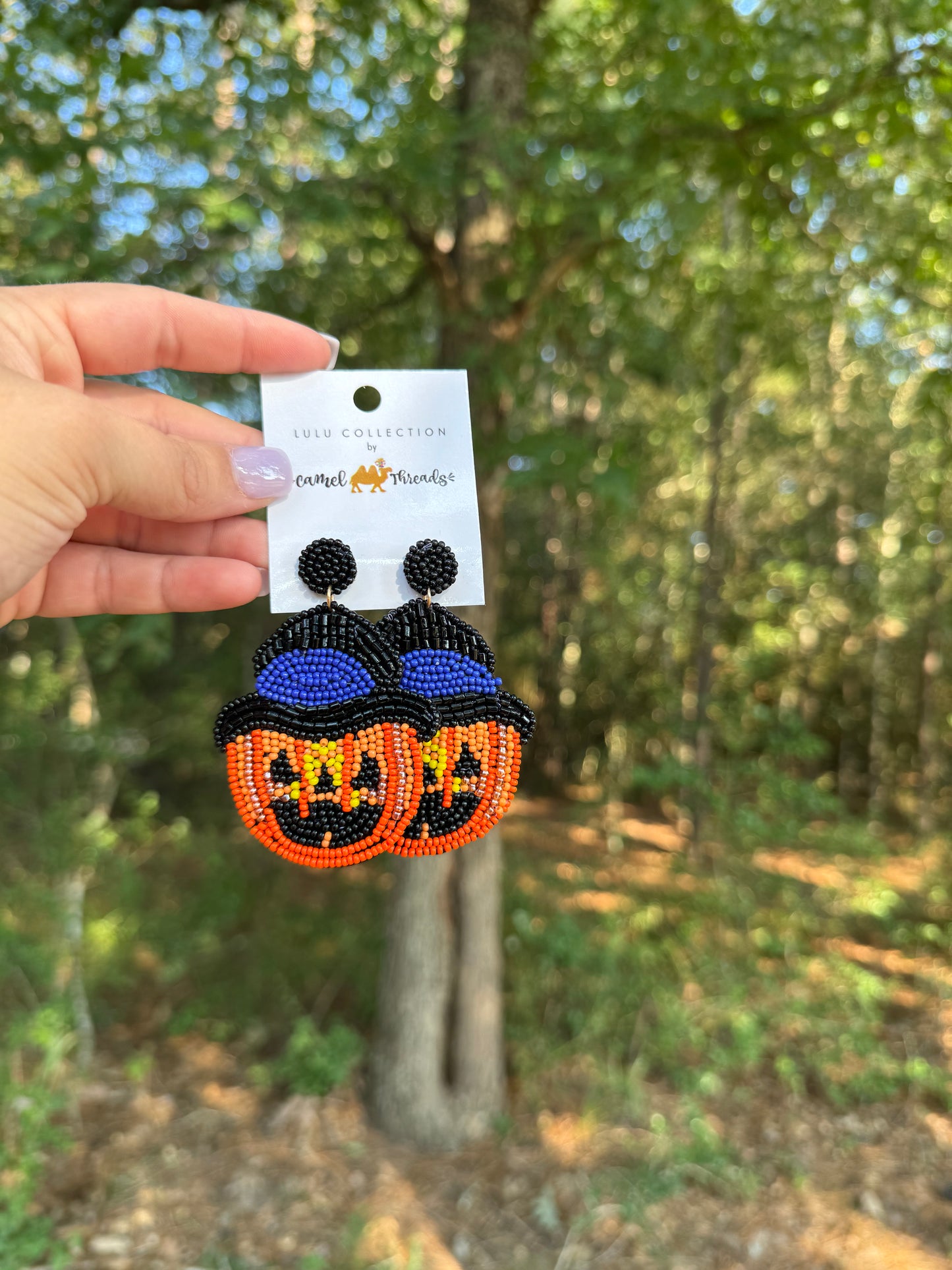 Pumpkin Hat Earrings