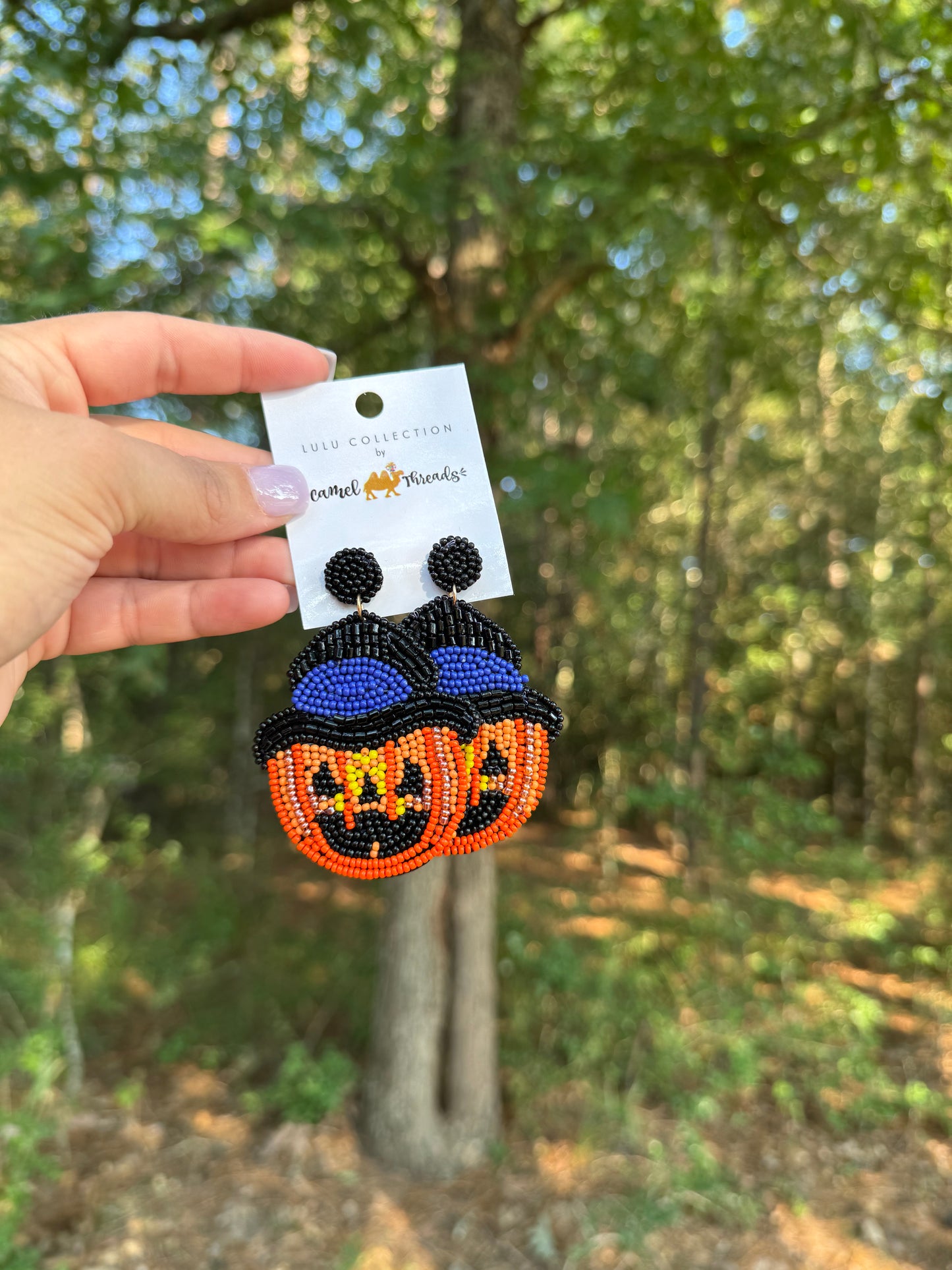 Pumpkin Hat Earrings