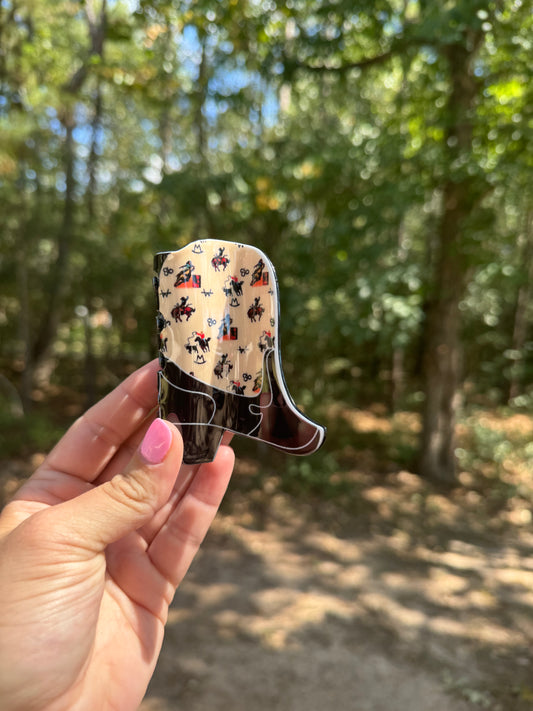 Cowboy Boot Hair Clip