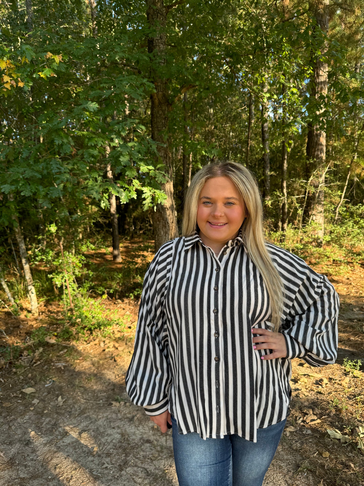 Striped Long Sleeve Top