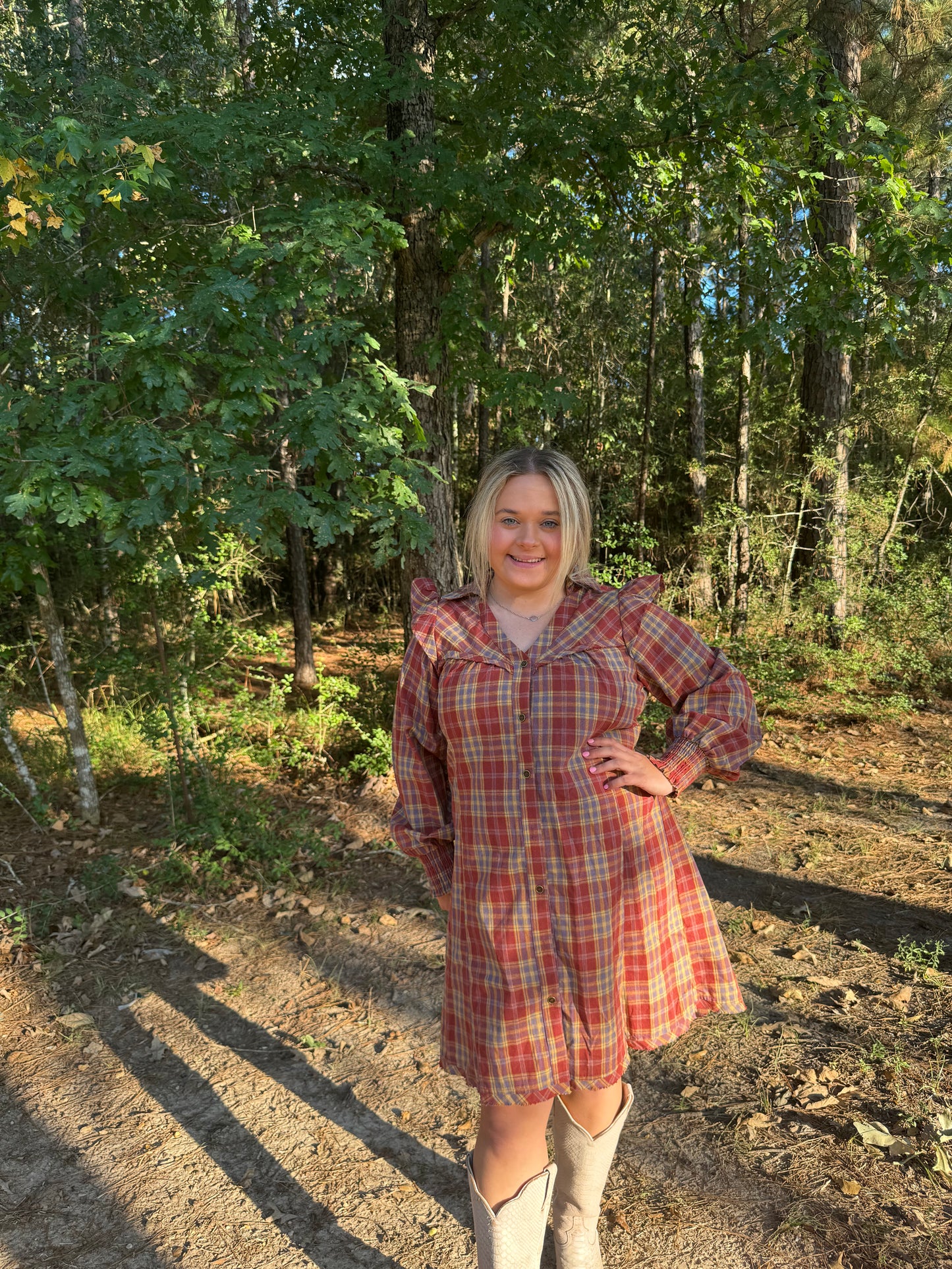 Plaid Mini Dress