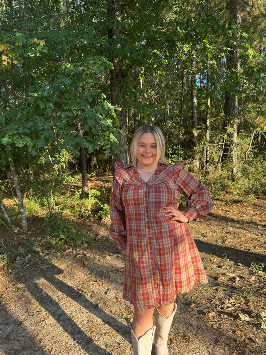 Plaid Mini Dress