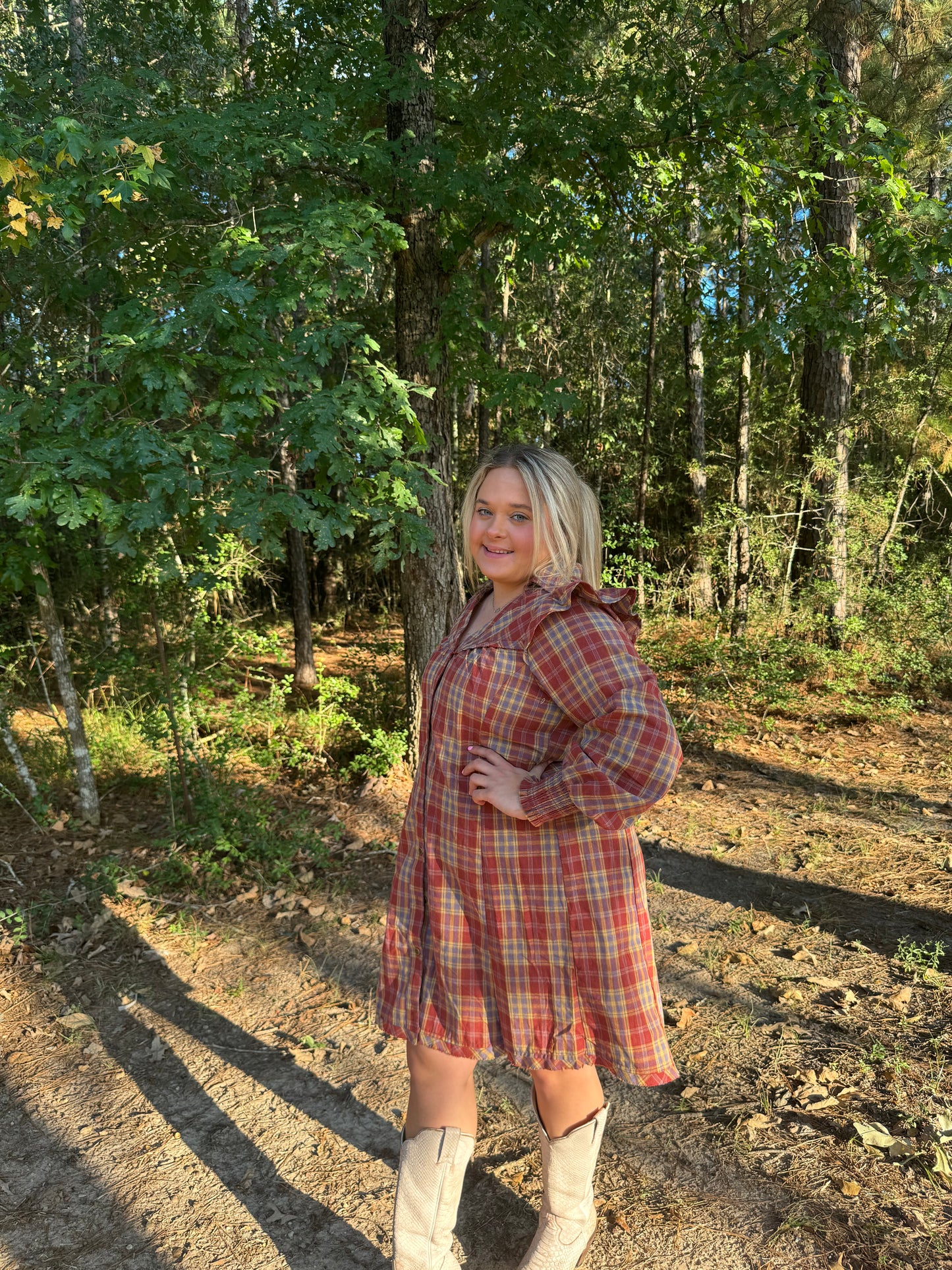 Plaid Mini Dress