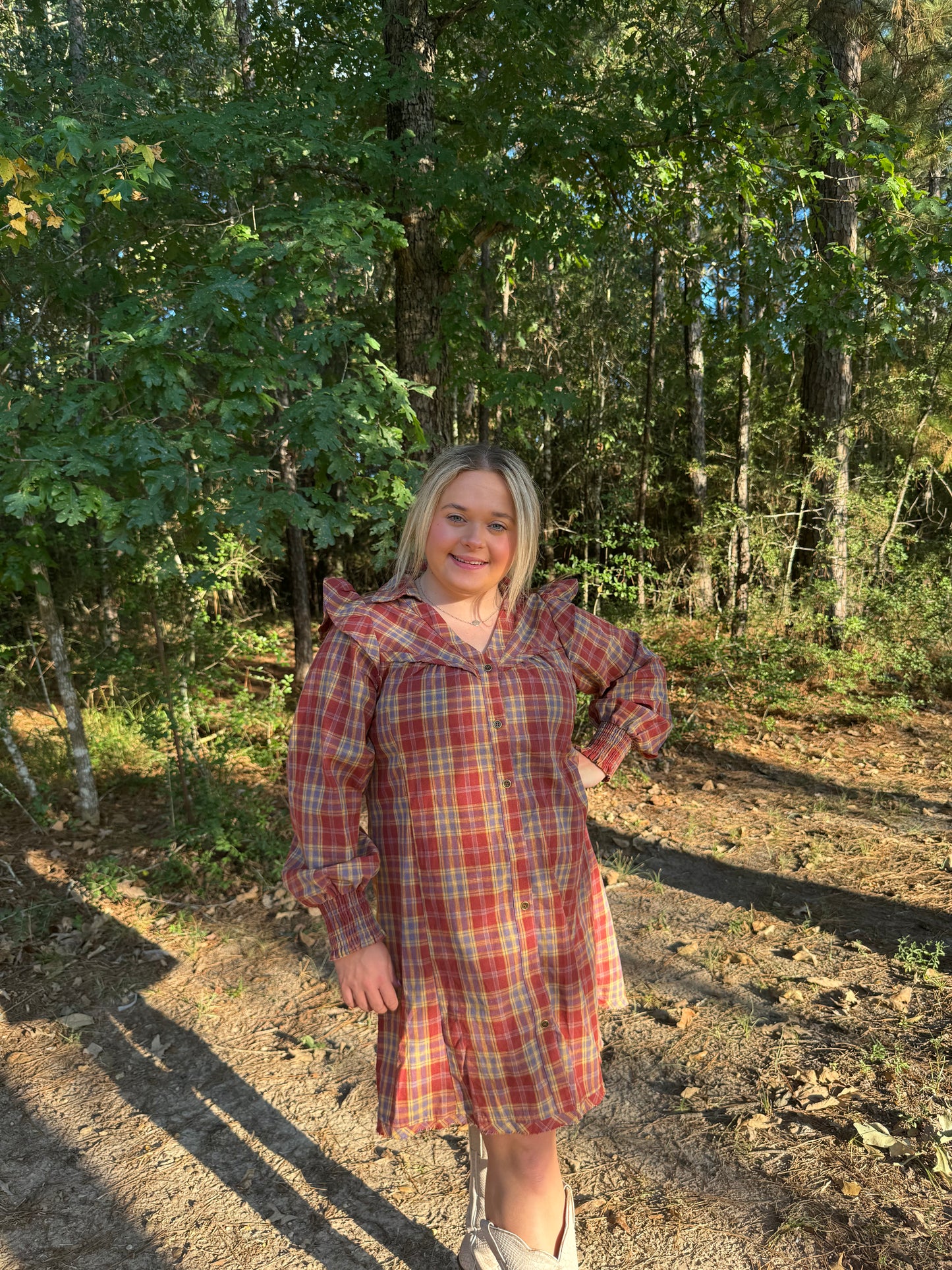 Plaid Mini Dress