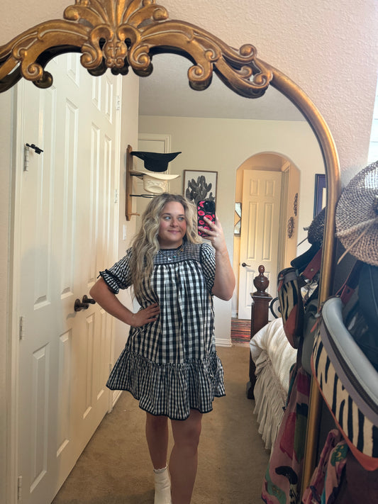 Gingham Mini Dress