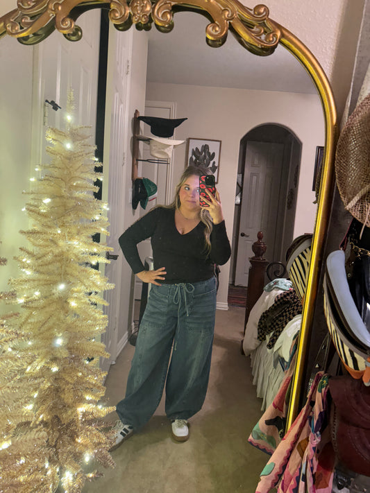 Denim Barrel Jeans
