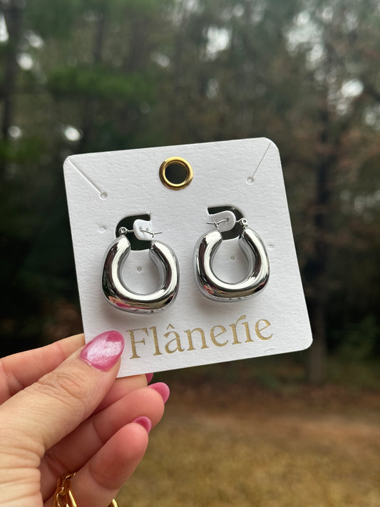 Hunter Earring Silver