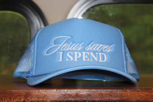 Jesus Saves I Spend Trucker