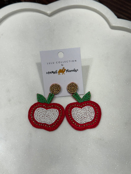 Apple Beaded Earring