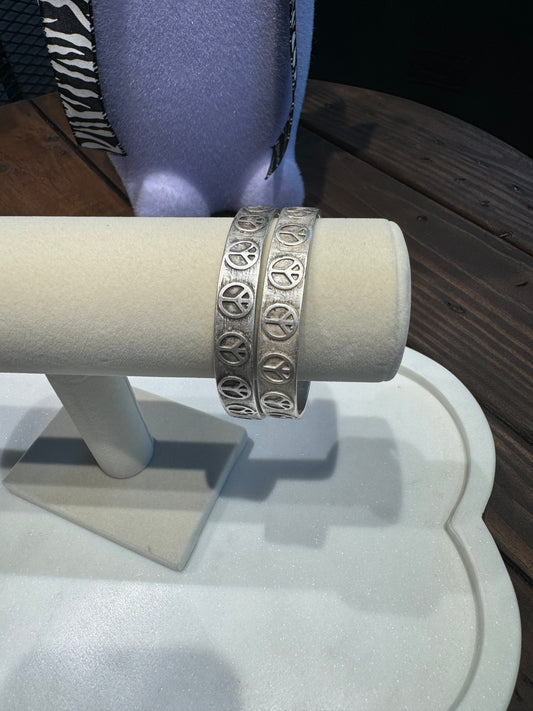 Peace Sign Bangle