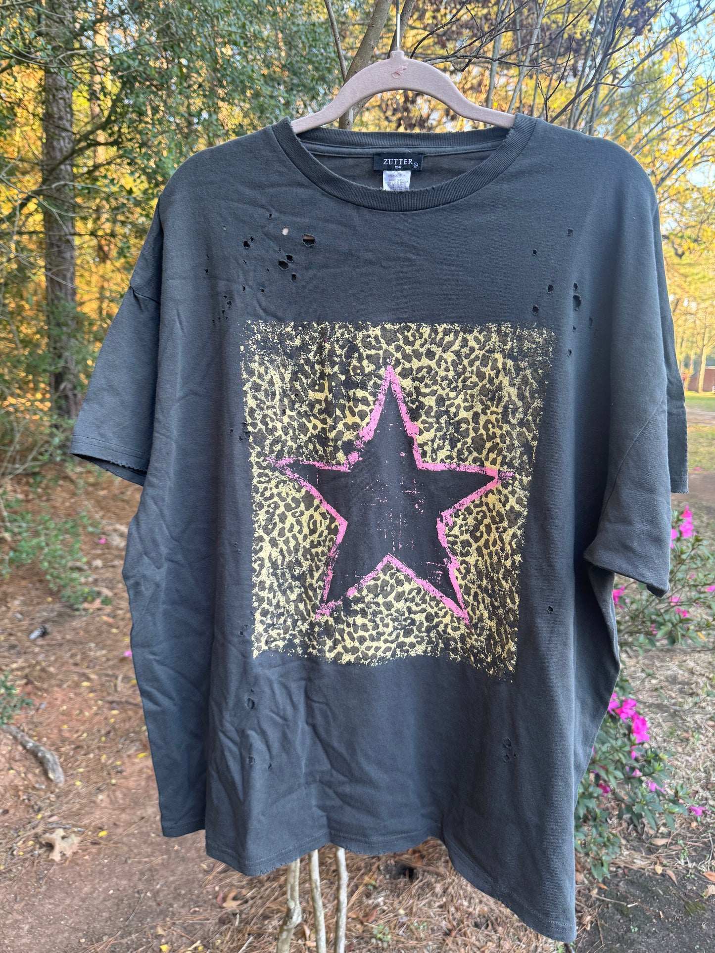 Leopard Star Tee